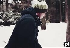 i enjoyed sensual sex with my horny girlfriend on a winter day