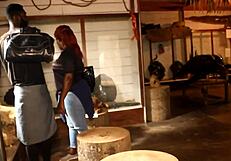 a strange meeting in tourist park with huge cock filling mouth and ass fucking tight ass for spectators pleasure