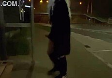 Trans Shemale Olivia Flashing Dick Ass Public Exhibitionist Street Road