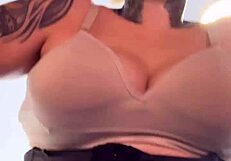 Famous influencer drips wet pussy at gym