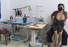 that intense seduction in the sewing workshop feels so hot and tempting