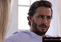 my new hot blonde busty stepmom loves riding my cock suggestively