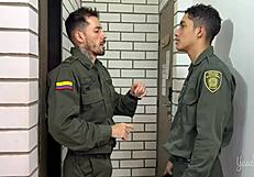 i beg the policeman not to arrest me while he fucks me roughly