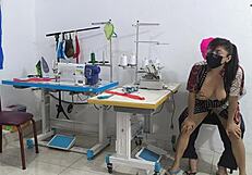 that intense seduction in the sewing workshop feels so hot and tempting