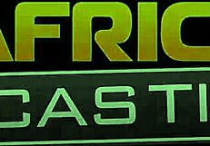 Super tight ebony amateur gets slammed rough in POV missionary on the couch.