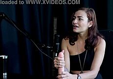 Safada Demonstrates Her Blowjob And Sucks Bia's Hot Tits - Kamilla Werneck Sheer Red