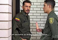 i beg the policeman not to arrest me while he fucks me roughly