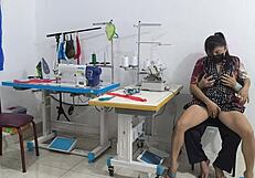 that intense seduction in the sewing workshop feels so hot and tempting