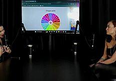 Safada Demonstrates Her Blowjob And Sucks Bia's Hot Tits - Kamilla Werneck Sheer Red