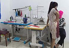 that intense seduction in the sewing workshop feels so hot and tempting