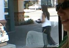 Amateur blonde shows tits