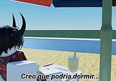 a special day at the beach with big ass and tits