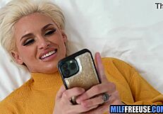 Milf wife endures intense freeuse by strangers on pussy and mouth