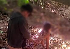 wife giving to stranger on the trail of 4