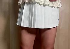 Uniform Girl In Bloomers Gym Clothes And Tennis Court Outfit Undergoes Embarrassing Anal And Nipple Training