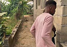 Nigerian schoolgirl dragged to jungle for raw ebony forest fucking