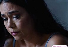 Big Tits Asian Stepmom Masturbates Her Lesbian Shaved Stepdaughter Pussy!