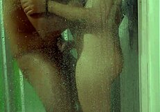 Motel bathroom hides latina housewife's secret rough fuck by black bull while cuck watches