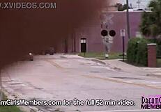 bella flashes huge natural boobs public outdoor