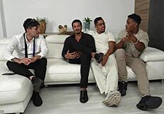 Spanish blonde bbw gets anal gangbanged by huge cocks rough.