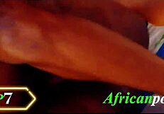 Hairy Wet Ebony Pussy Licked Missionary Fucked Doggystyle by Big Black Cock