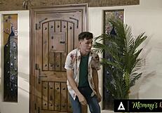 Lauren Phillips spreads for sneaky stud's deepthroat doggystyle in her house!