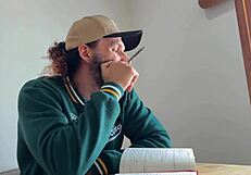 Pretty college brunette in stockings tied tight moans from outdoor rope tickle torment