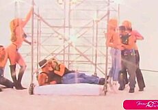 Ecstatic Kim Chambers soaked in wild orgy bliss