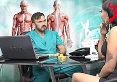 Arab latina patient begs doctor for hard office assfucking in lingerie