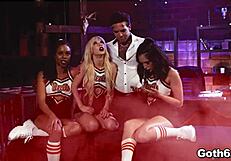 Whoa crazy goth teens Kenzie Reeves Kira Noir Jane Wilde share huge cock in wild foursome!