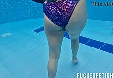 SEXY MOONBLACK'S CURVY BLACK ASS DRIPPING WET IN POOL FETISH RELEASE!