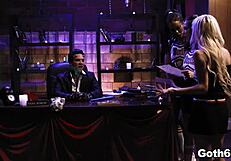 Whoa crazy goth teens Kenzie Reeves Kira Noir Jane Wilde share huge cock in wild foursome!