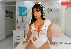 Nurse cosplay! Twerking dirty talk and sloppy blowjob from sexy goddess?