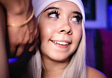 sexy blonde babe craves deep cock sucking before wild fucking session