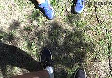 Real Voyeur Catches Me Pissing from Hairy Pussy on Beach - Got Scared?