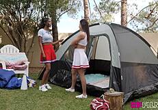 Jezabel Vessir and Kylie Rocket's Cheer Squad Lesbian Romp