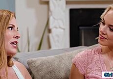 Hey stepdaughter, ever wonder why your stepmom stares at your shaved pussy?