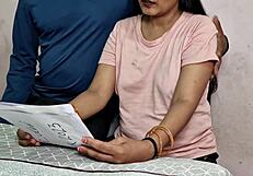 StepSon Fucks Bent Over Indian Pregnant Milf Stepmom Doggy Missionary with Cumshot Moans