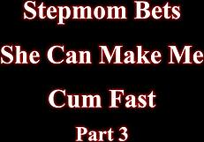 Stepmom bets she drains my cum fastest in doggystyle creampie!