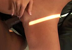 blonde's wet pussy drips on black monster cock during passionate casting pov quickie