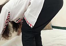 Hot Desi Maid Fucks Pussy for Muslim Master Fetish Hindi XXX