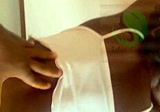 Hot chef spreads legs offering her wet pussy to devour