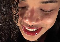 Was his creamy cock too yummy before explosive facial?