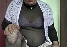 crossdresser's ass fucked hard before deepthroat cumshot