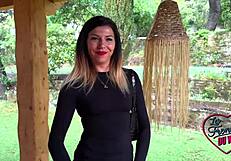 gwen the stunning lingerie milf takes a massive load deep in her eager french pussy