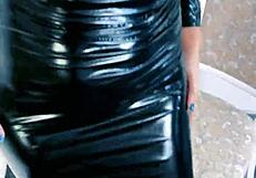 Can You Resist Worshipping This Mistress's Huge Latex Ass in Heels and Cosplay?