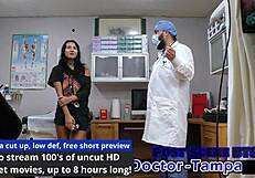 डॉ टाम्पा ने गिनी पिग बनाया बैकस्टेज शेव्ड चूतें गैपिंग