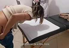 Real UROLOGIST FINGERS ANAL then CURES LATINA SLUT with PENIS DEEP in her ANUS on DESK