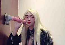 how comfy is fucking this huge black shemale cock while sucking in high heels