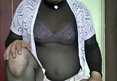 crossdresser's ass fucked hard before deepthroat cumshot